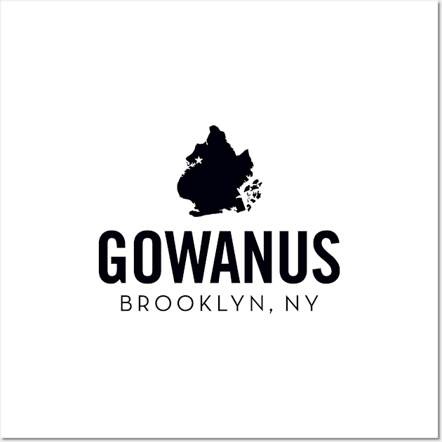 Gowanus (black) Wall Art by Assertive Shirts